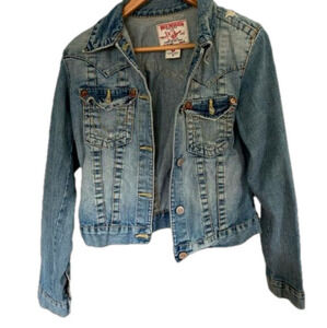 🌸Host Pick 🌸 True Religion Denim  Jean Jacket World tour Medium